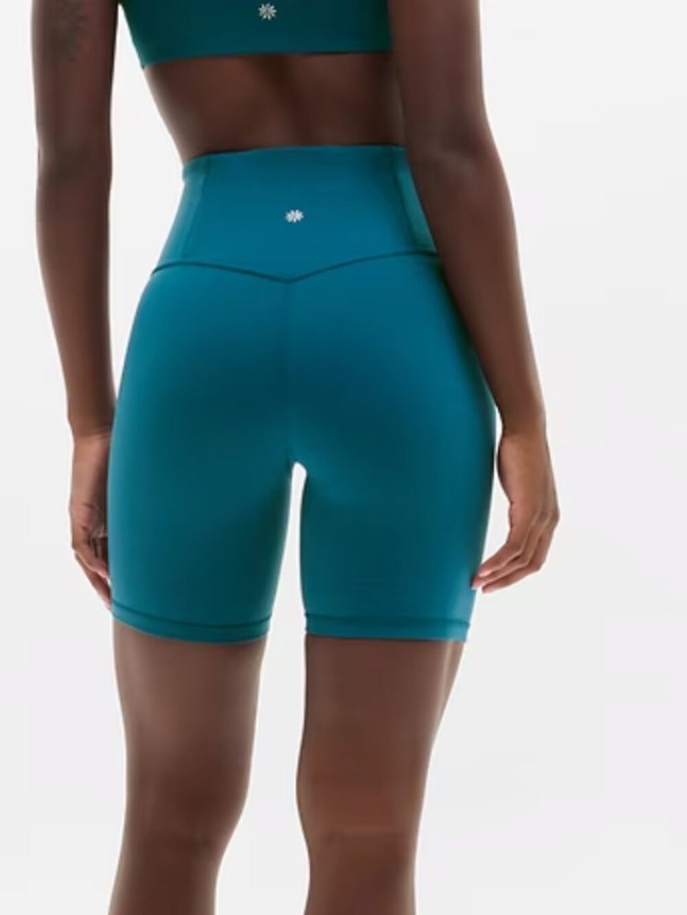 Athleta Transcend Bike Short 7 inch - Teal, Small